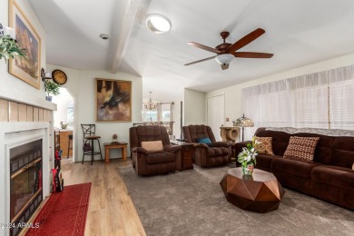 This meticulously maintained corner-lot manufactured home offers on Apache Creek Golf Club in Arizona - for sale on GolfHomes.com, golf home, golf lot