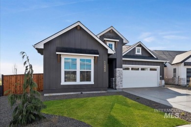 The Birkdale plan featuring black exterior windows making a on Falcon Crest Golf Club in Idaho - for sale on GolfHomes.com, golf home, golf lot