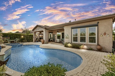 Spectacular Libertas floor plan backing pristine desert wash on Trilogy Golf Club At Vistancia in Arizona - for sale on GolfHomes.com, golf home, golf lot