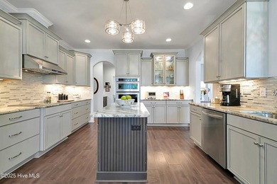 Quality & style combine in this stunning home built by Barker & on Compass Pointe Golf Course in North Carolina - for sale on GolfHomes.com, golf home, golf lot