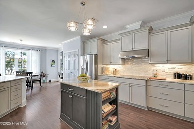 Quality & style combine in this stunning home built by Barker & on Compass Pointe Golf Course in North Carolina - for sale on GolfHomes.com, golf home, golf lot