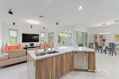 Welcome to this beautiful modern waterfront home with private on The Bears Club in Florida - for sale on GolfHomes.com, golf home, golf lot