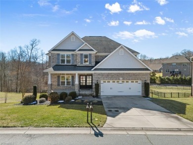 This stunning home truly has it all! Main level primary suite on Salem Glen Country Club in North Carolina - for sale on GolfHomes.com, golf home, golf lot