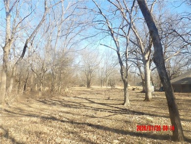 Enjoy this weekend/vacation retreat nestled in the trees on 2 on Sugar Valley Lakes Golf Course in Kansas - for sale on GolfHomes.com, golf home, golf lot