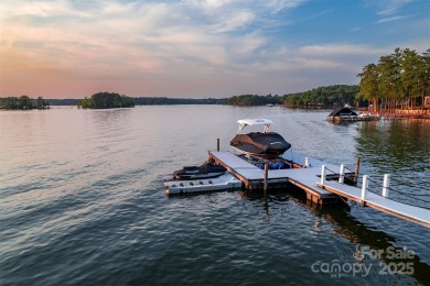 Impeccable craftsmanship and 305' of pristine shoreline define on Trump National Golf Club Charlotte in North Carolina - for sale on GolfHomes.com, golf home, golf lot