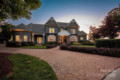 Impeccable craftsmanship and 305' of pristine shoreline define on Trump National Golf Club Charlotte in North Carolina - for sale on GolfHomes.com, golf home, golf lot