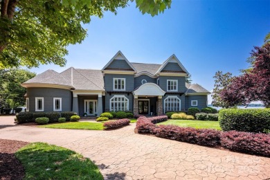 Impeccable craftsmanship and 305' of pristine shoreline define on Trump National Golf Club Charlotte in North Carolina - for sale on GolfHomes.com, golf home, golf lot