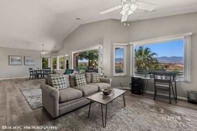 This stunning 3-bedroom, 4-bathroom home nestled on the 18th on The Oasis Golf Club in Nevada - for sale on GolfHomes.com, golf home, golf lot