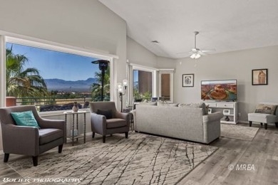 This stunning 3-bedroom, 4-bathroom home nestled on the 18th on The Oasis Golf Club in Nevada - for sale on GolfHomes.com, golf home, golf lot