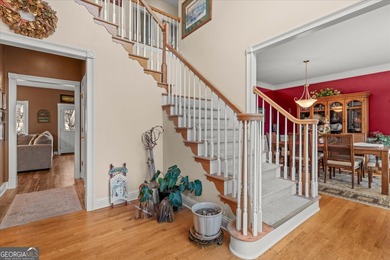 This spacious four-bedroom residence sits on an impressive on Fairfield Plantation Golf and Country Club in Georgia - for sale on GolfHomes.com, golf home, golf lot