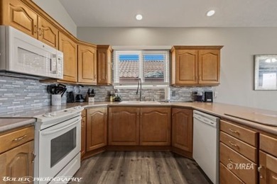 This stunning 3-bedroom, 4-bathroom home nestled on the 18th on The Oasis Golf Club in Nevada - for sale on GolfHomes.com, golf home, golf lot