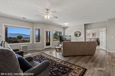 This stunning 3-bedroom, 4-bathroom home nestled on the 18th on The Oasis Golf Club in Nevada - for sale on GolfHomes.com, golf home, golf lot