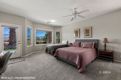 This stunning 3-bedroom, 4-bathroom home nestled on the 18th on The Oasis Golf Club in Nevada - for sale on GolfHomes.com, golf home, golf lot