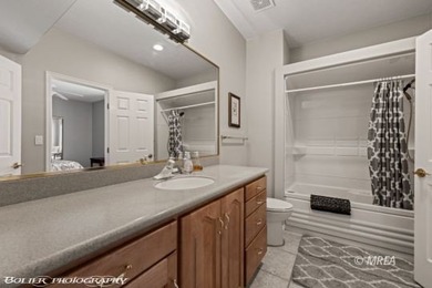 This stunning 3-bedroom, 4-bathroom home nestled on the 18th on The Oasis Golf Club in Nevada - for sale on GolfHomes.com, golf home, golf lot