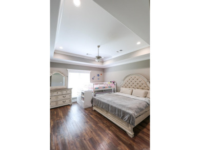 Built in 2018, this stunning custom home sits right on the #5 on Mystic Creek Golf Club in Arkansas - for sale on GolfHomes.com, golf home, golf lot