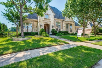 Nestled on a premier GOLF COURSE lot overlooking the tee box of on Lantana Golf Club in Texas - for sale on GolfHomes.com, golf home, golf lot