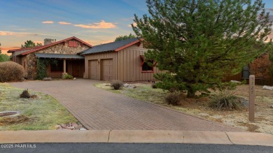 Charming B Plan Ranch Cottage with high wood-beamed ceilings, a on Talking Rock Golf Club in Arizona - for sale on GolfHomes.com, golf home, golf lot