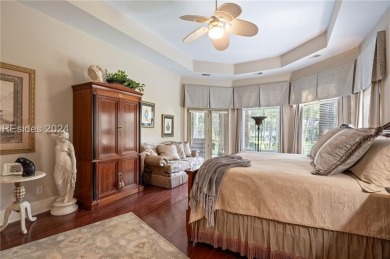 This stunning residence in the private Long Cove Club boasts on Long Cove Club in South Carolina - for sale on GolfHomes.com, golf home, golf lot