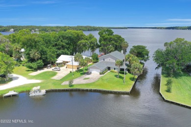 St Johns Riverfront, with water on 3 sides! The SHRIMP and fish on The Oaks Golf Club in Florida - for sale on GolfHomes.com, golf home, golf lot