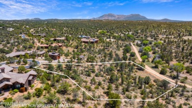 Picturesque views and gently sloping vegetated lot for your new on Talking Rock Golf Club in Arizona - for sale on GolfHomes.com, golf home, golf lot