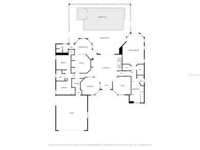 Welcome to this stunning 3-bedroom + office, 3-bathroom, pool on Glen Lakes Country Club in Florida - for sale on GolfHomes.com, golf home, golf lot