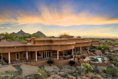 Welcome to this gorgeous custom home in Talus at Troon North on Troon North Golf Club  in Arizona - for sale on GolfHomes.com, golf home, golf lot