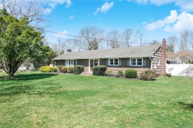 Beautifully appointed ranch at the end of quiet, tree lined on Bellport Golf Course and Country Club in New York - for sale on GolfHomes.com, golf home, golf lot