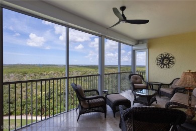 Welcome to captivating seventh-floor views of Estero Bay on West Bay Beach and Golf Club in Florida - for sale on GolfHomes.com, golf home, golf lot