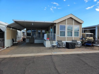 This charming 2-bedroom, 2-bathroom home features a new roof on Viewpoint Golf Resort in Arizona - for sale on GolfHomes.com, golf home, golf lot