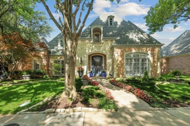 Elegant custom-built French Country home by Hawkins-Welwood sits on Preston Trail Golf Club in Texas - for sale on GolfHomes.com, golf home, golf lot
