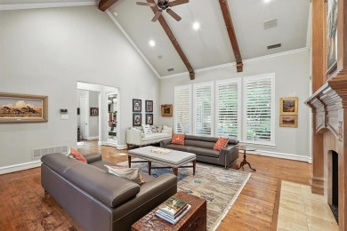 Elegant custom-built French Country home by Hawkins-Welwood sits on Preston Trail Golf Club in Texas - for sale on GolfHomes.com, golf home, golf lot