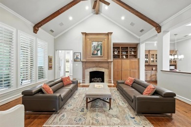 Elegant custom-built French Country home by Hawkins-Welwood sits on Preston Trail Golf Club in Texas - for sale on GolfHomes.com, golf home, golf lot