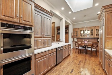 Elegant custom-built French Country home by Hawkins-Welwood sits on Preston Trail Golf Club in Texas - for sale on GolfHomes.com, golf home, golf lot