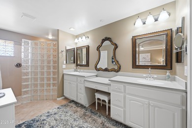 A dream kitchen awaits you in this 1989 SF, 2 bedroom, plus den on Sunland Springs Golf Course  in Arizona - for sale on GolfHomes.com, golf home, golf lot