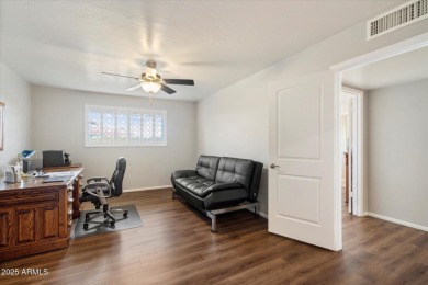 Extremely clean and well-maintained, this single-story block on Sun City Lakes West and East in Arizona - for sale on GolfHomes.com, golf home, golf lot