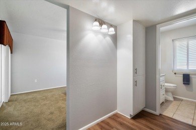 Extremely clean and well-maintained, this single-story block on Sun City Lakes West and East in Arizona - for sale on GolfHomes.com, golf home, golf lot