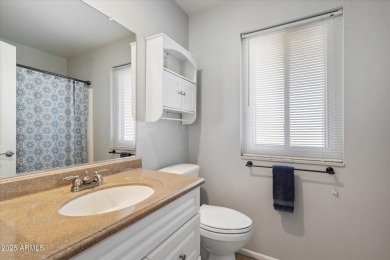 Extremely clean and well-maintained, this single-story block on Sun City Lakes West and East in Arizona - for sale on GolfHomes.com, golf home, golf lot