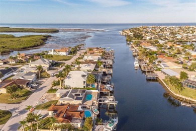 Wake up every morning to shimmering canal views, step out onto on Gulf Harbors Golf Course in Florida - for sale on GolfHomes.com, golf home, golf lot