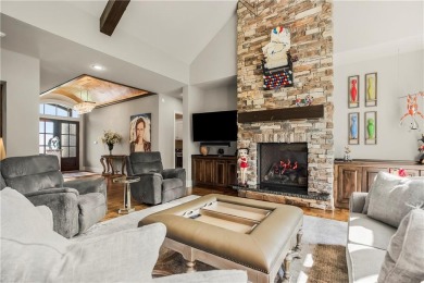 This fabulous custom home built by Starr Homes sits nestled on a on Nicklaus Golf Club At LionsGate in Kansas - for sale on GolfHomes.com, golf home, golf lot