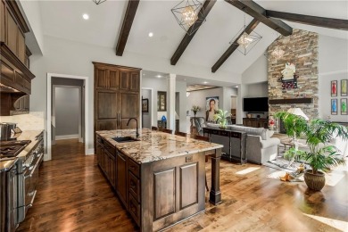 This fabulous custom home built by Starr Homes sits nestled on a on Nicklaus Golf Club At LionsGate in Kansas - for sale on GolfHomes.com, golf home, golf lot