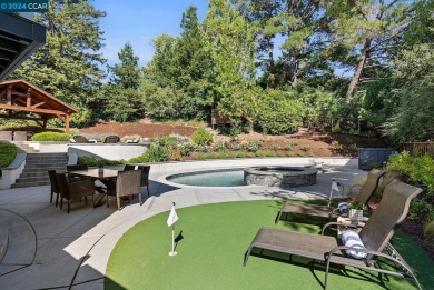 The spectacular back yard distinguishes this home from all on Moraga Country Club in California - for sale on GolfHomes.com, golf home, golf lot