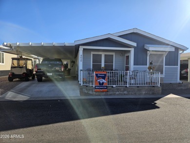 Meticulously maintained 2BD, 2BA home with two storage sheds and on Viewpoint Golf Resort in Arizona - for sale on GolfHomes.com, golf home, golf lot