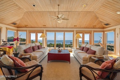 This classic, oceanfront four-bedroom home with an elevator is on The Country Club of the Crystal Coast in North Carolina - for sale on GolfHomes.com, golf home, golf lot