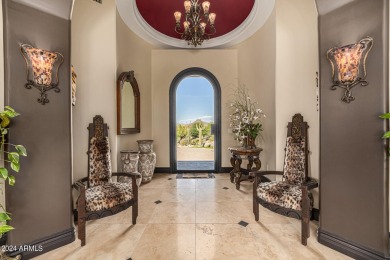 Discover this awe-inspiring, custom Pinnacle Canyon home sitting on The Estancia Club in Arizona - for sale on GolfHomes.com, golf home, golf lot