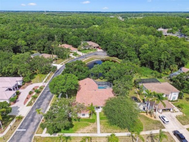 Stunning 4-bedroom, 3-bath pool home with spa on a serene pond on Crescent Oaks Country Club in Florida - for sale on GolfHomes.com, golf home, golf lot