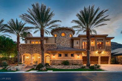 Experience the pinnacle of luxury living in this 8,447 SF on Red Rock Country Club in Nevada - for sale on GolfHomes.com, golf home, golf lot