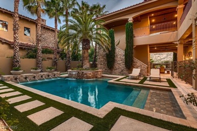 Experience the pinnacle of luxury living in this 8,447 SF on Red Rock Country Club in Nevada - for sale on GolfHomes.com, golf home, golf lot