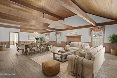 Beautiful Southern style home nestled on a serene 1 1/2 acre on Mississippi National Golf Course in Mississippi - for sale on GolfHomes.com, golf home, golf lot