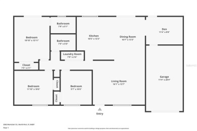 This well-maintained 3-bedroom, 2-bath home offers a functional on Heron Creek Golf and Country Club in Florida - for sale on GolfHomes.com, golf home, golf lot