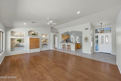 Set on a prime corner lot, this beautifully maintained Laredo on Saddlebrooke Golf Course in Arizona - for sale on GolfHomes.com, golf home, golf lot